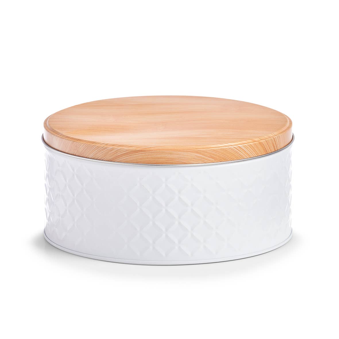 Storage jar "Scandi", 2000 ml, metal, white for wholesale on Faire0