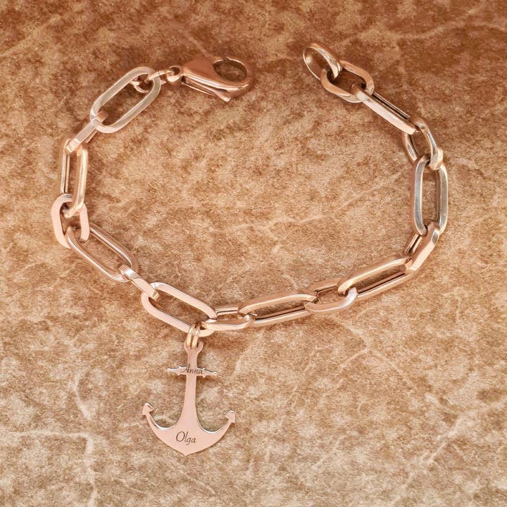 My Anchor Silver 925 Bracelet “Customizable” for wholesale by M di Martina