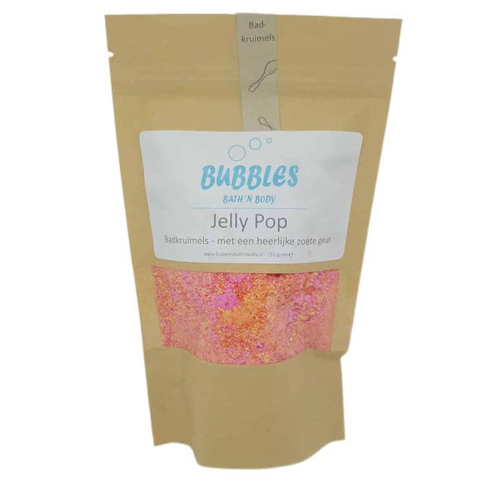 Jelly Pop | Sweet pink and orange Bath Crumbles L for wholesale by Bubbles Bath 'n Body