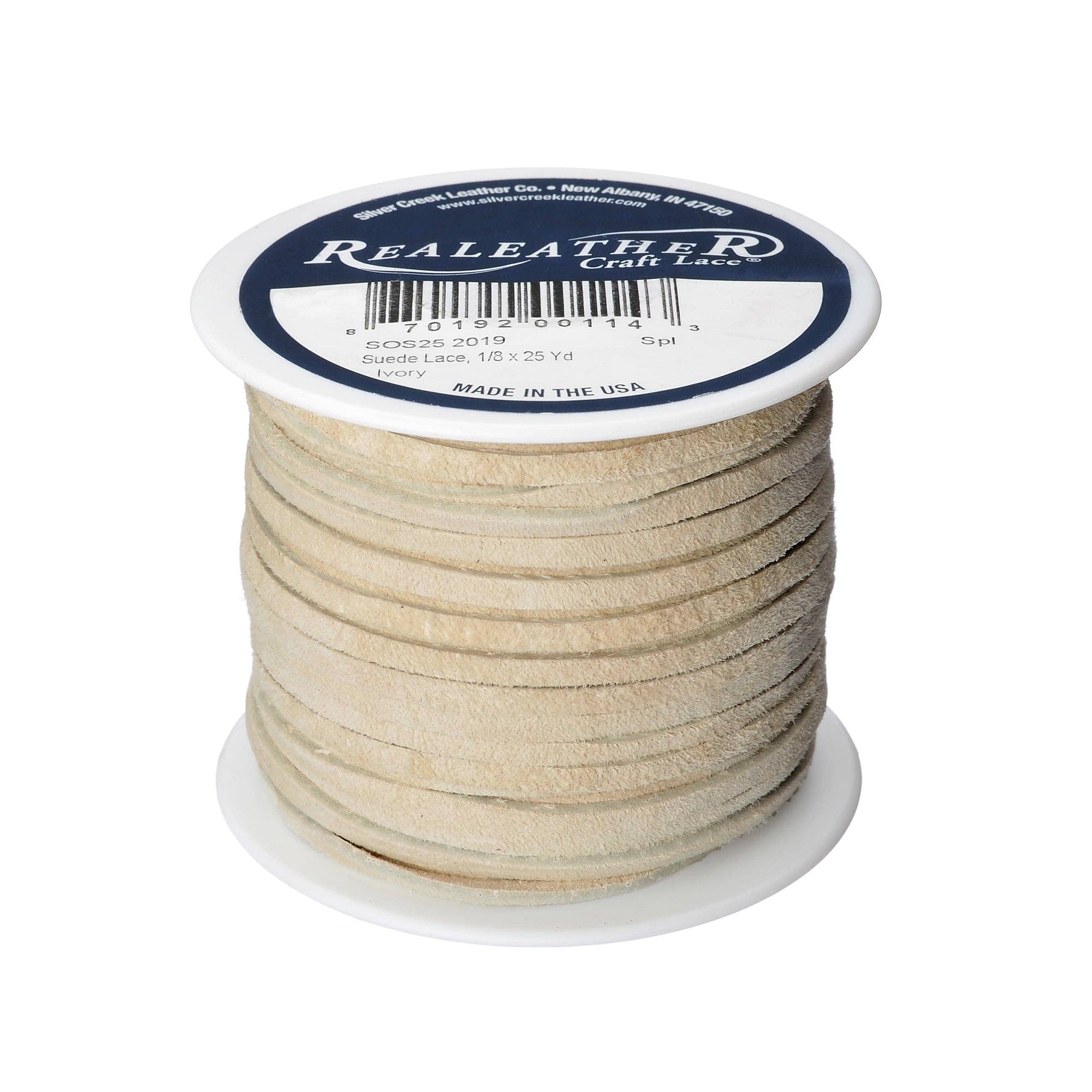 Realeather - Vendita all'ingrosso Attrezzature per lavoretti e fai da te - Rocchetto di camoscio, 1/8" x 25 yds11