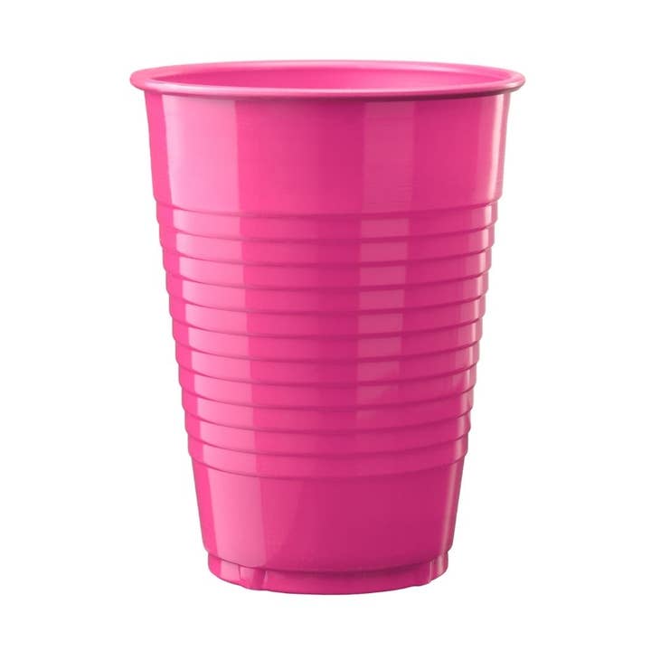 12 Oz. Cerise Plastic Cups - 50 Ct. for wholesale by Crown Display