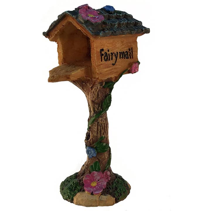 GlitZGlam - Wholesale Outdoor Ornament/Decor - GlitZGlam Miniature Fairy Mailbox for The Enchanted Garden