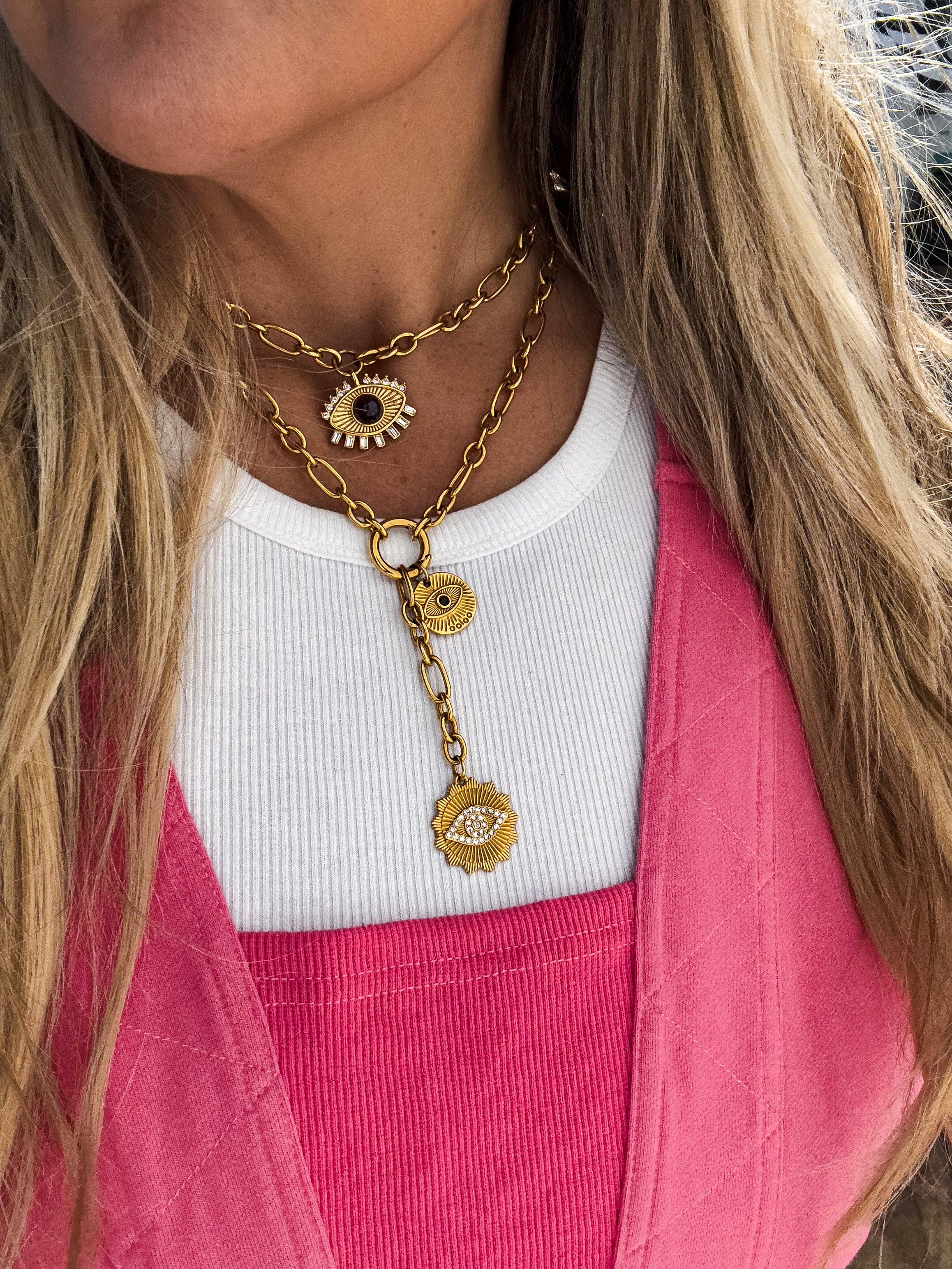 BLAKELEY - Vente Colliers à pendentif - COLLIER EN OR GARDIEN ÉTINCELANT