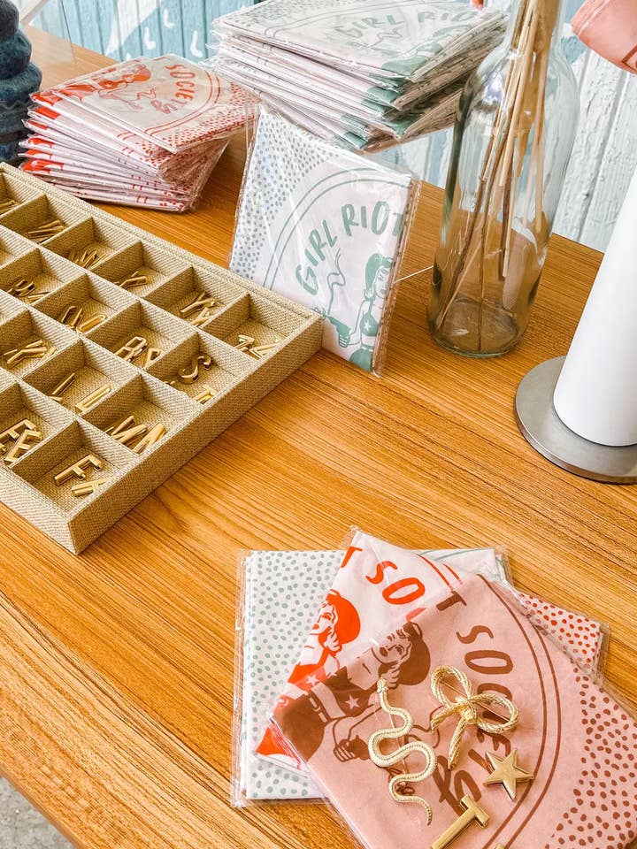 Bandana Slide Display Tray for Retailers for wholesale by Girl Riot Society by Mosaic Makers Co