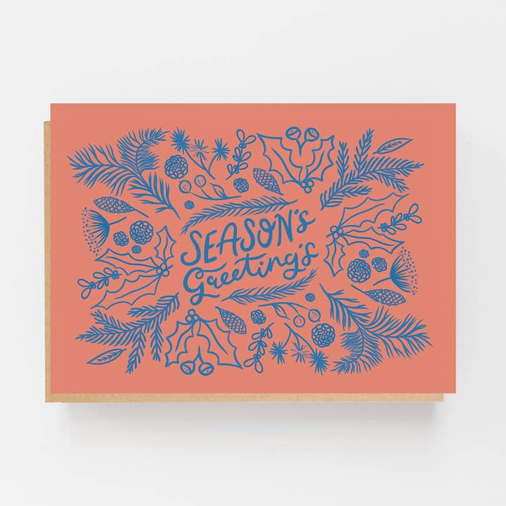 Säsongshälsningar - Röd & Blå för wholesale av Lomond Paper Co