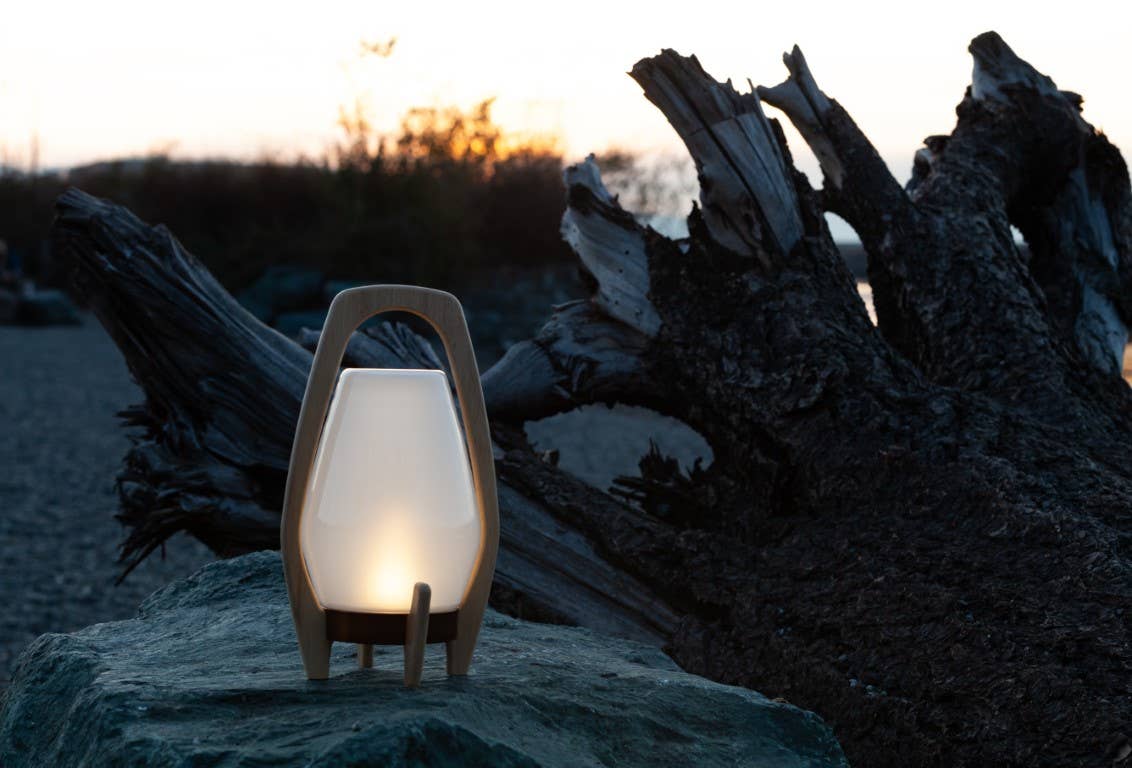 Allsop Home & Garden - Wholesale Lantern - Portable Wood & Glass LED Drifter Lantern - 12.25" Bronze7