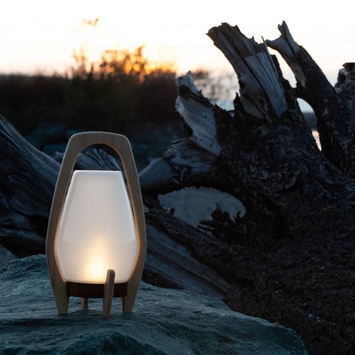 Allsop Home & Garden - Wholesale Lantern - Portable Wood & Glass LED Drifter Lantern - 12.25" Bronze7