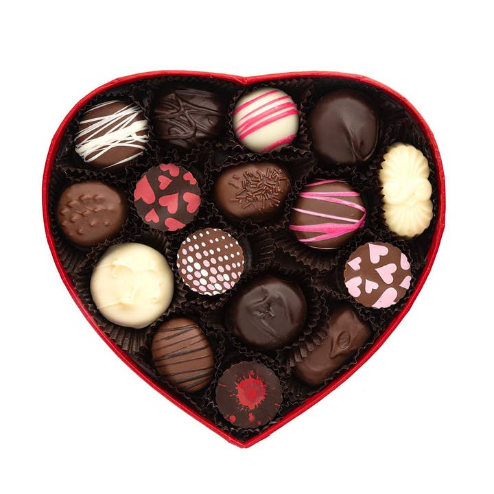 Valentine's Day Chocolate Heart Assortment Gift Box for wholesale by Country Chocolates