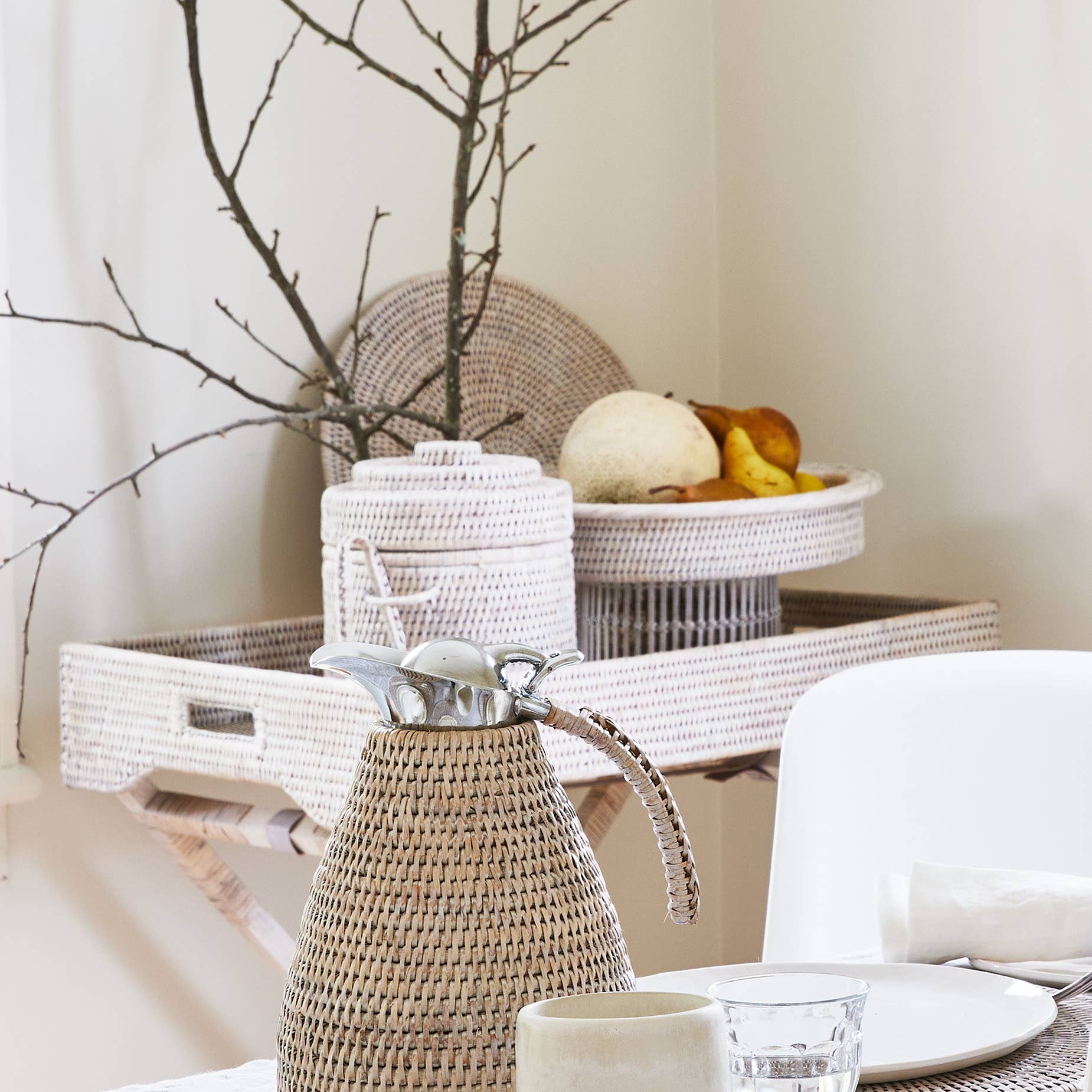 Matahari - Wholesale Serving Tray - Rectangular Butler Tray with Stand - AB  26x18x29.5'H3