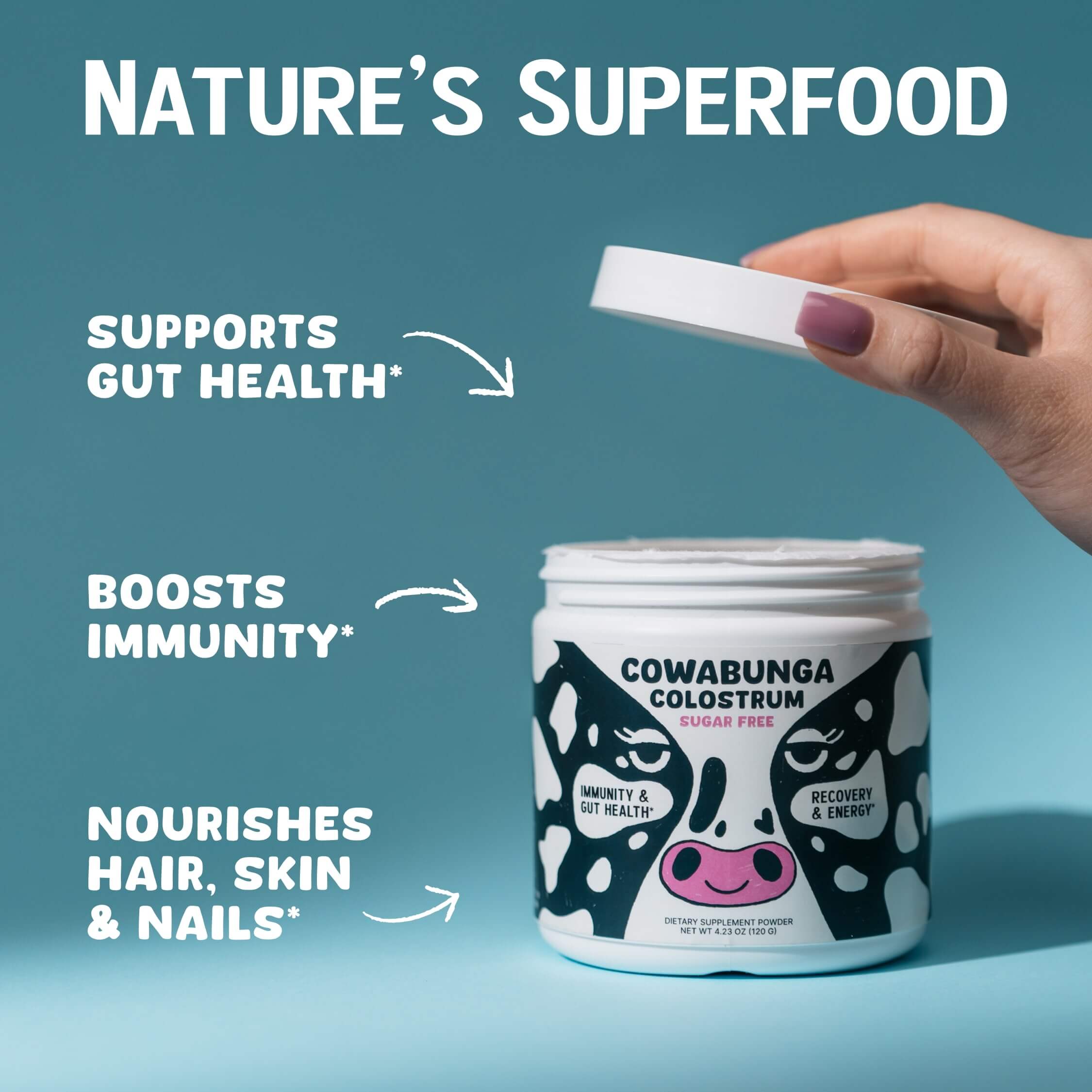 SonoHealth - Wholesale Oral Supplement/Vitamin - Cowabunga Colostrum | True first 6-hour Unaltered Colostrum3