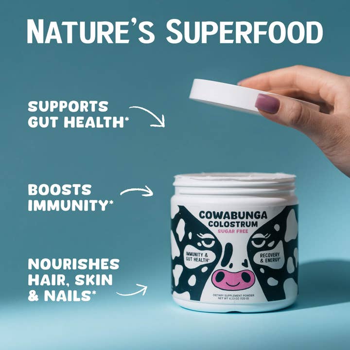 SonoHealth - Wholesale Oral Supplement/Vitamin - Cowabunga Colostrum | True first 6-hour Unaltered Colostrum3