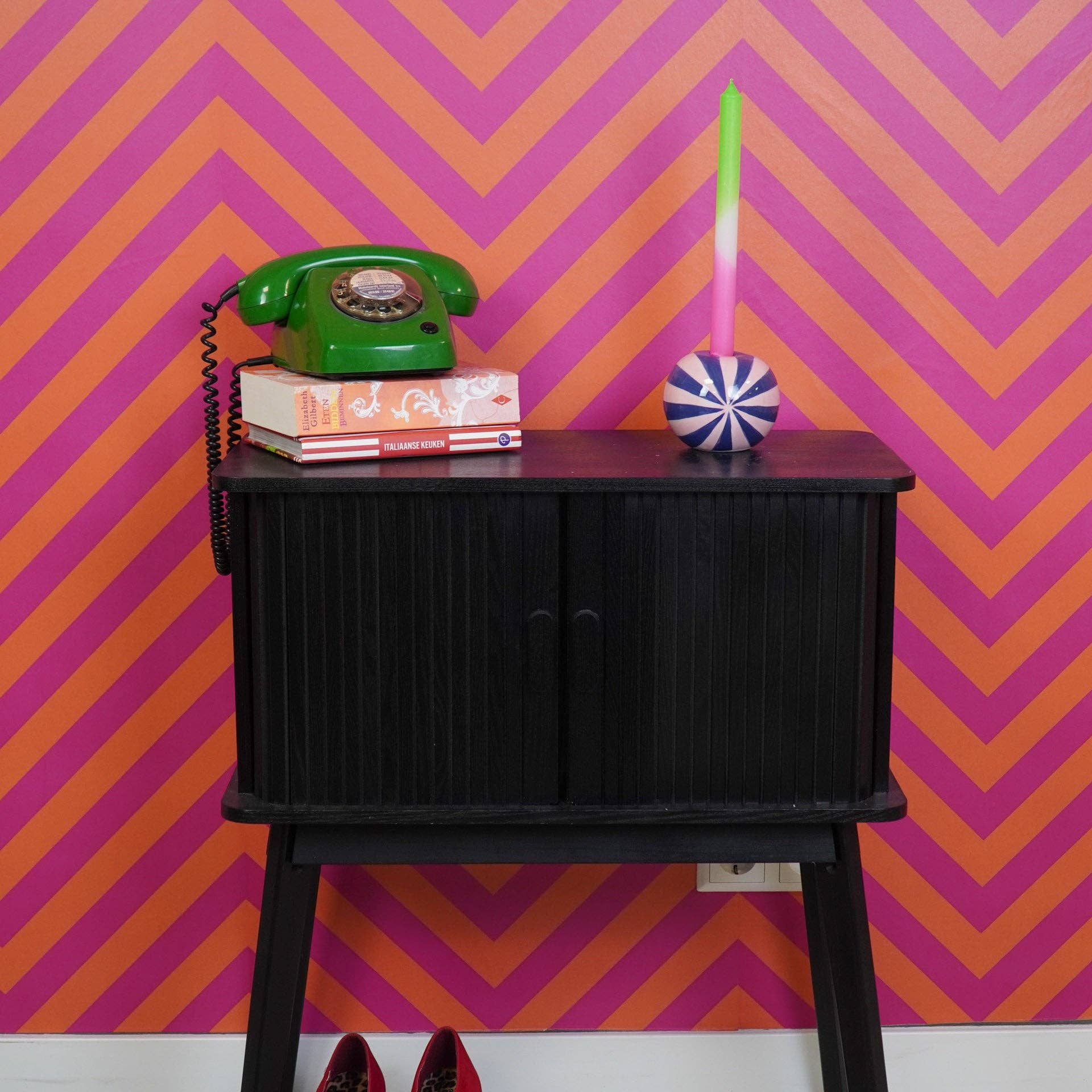 Housevitamin bv – wholesale Candle holder – Candle holder - Flower Vase Swirl - Blue/Pink - 10x10x10cm1