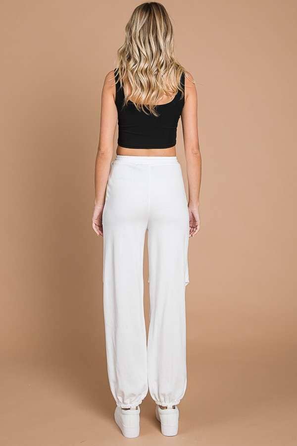 Culture Code - Vente Pantalon de survêtement/de jogging – femme - CFP1937 - JOGGING CARGO EN MOLLETON17