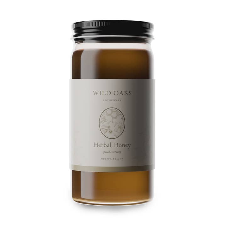Spiced Herbal Honey for wholesale by Wild Oaks Apothecary