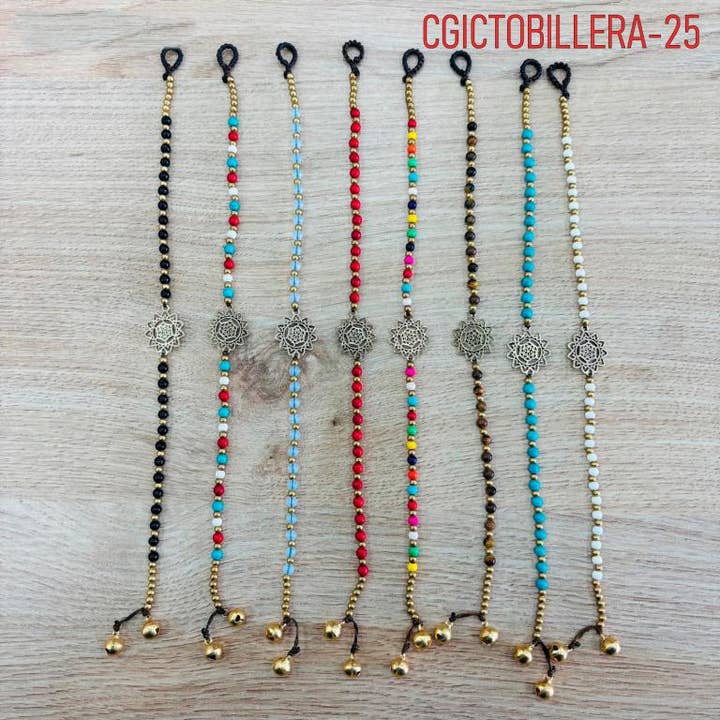 Brass Anklet Bracelet with Beautiful Design for Women Sale for wholesale by Chenson & Gorett