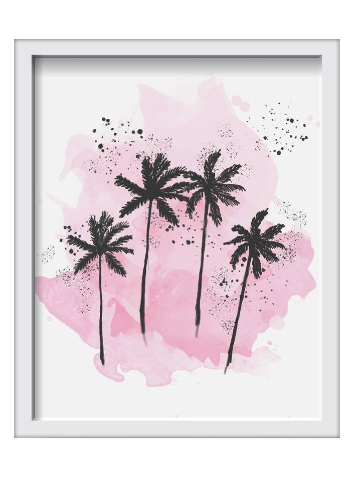 Palm Trees Art Print voor wholesale door Alison Gordon Studio