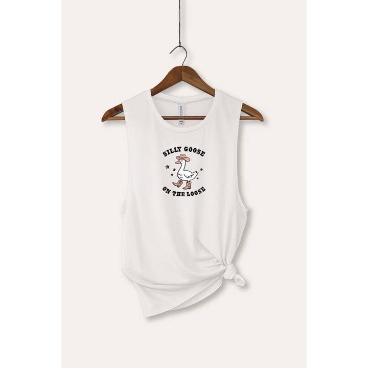 SILLY GOOSE ON THE LOOSE BELLA CANVAS TANK TOP for wholesale by STARCHIS