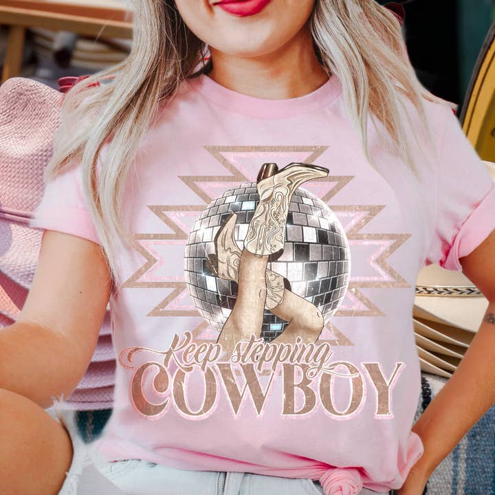 Rustic Country T-Shirt Sweatshirt - Keep Stepping as a Cowbo for wholesale by STRONG N FREE CDN