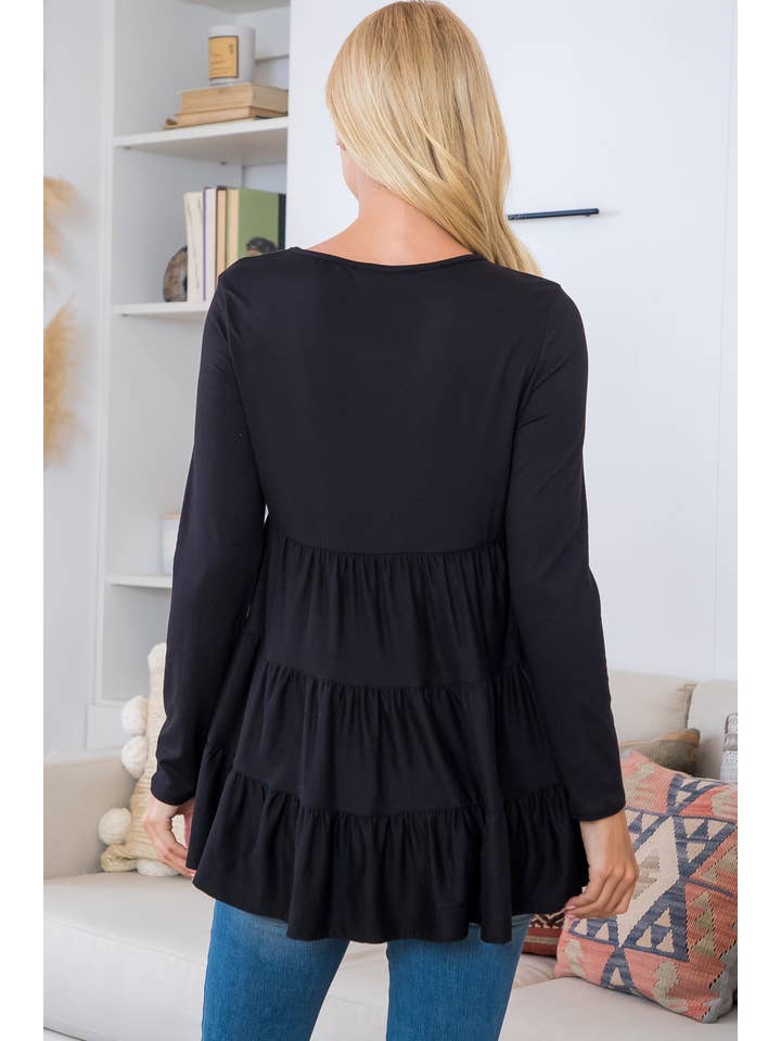 You & Me - Vendita all'ingrosso Tunica - Donna - YMT20005V-SOLID TOP A MANICHE LUNGHE A STRATI31