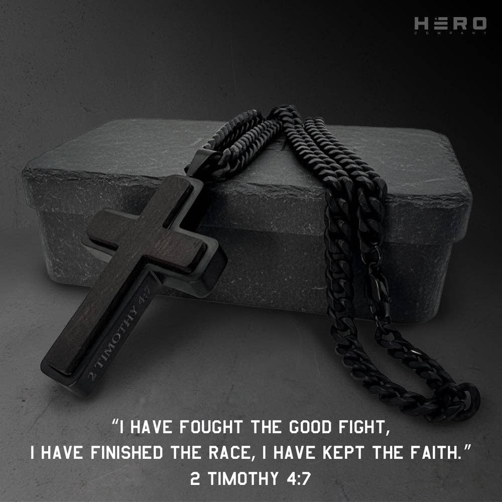 The Hero Company - Wholesale Pendant/Charm Necklace - Never Forgotten Legacy Urn Cross Necklace - Helps Pair Veterans With A Service Dog Or Shelter Dog -Faire4