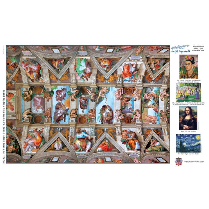 Masterpieces Puzzles - Wholesale Puzzle - Adult - Masterpieces of Art - The Sistine Chapel 1000 Piece Puzzle