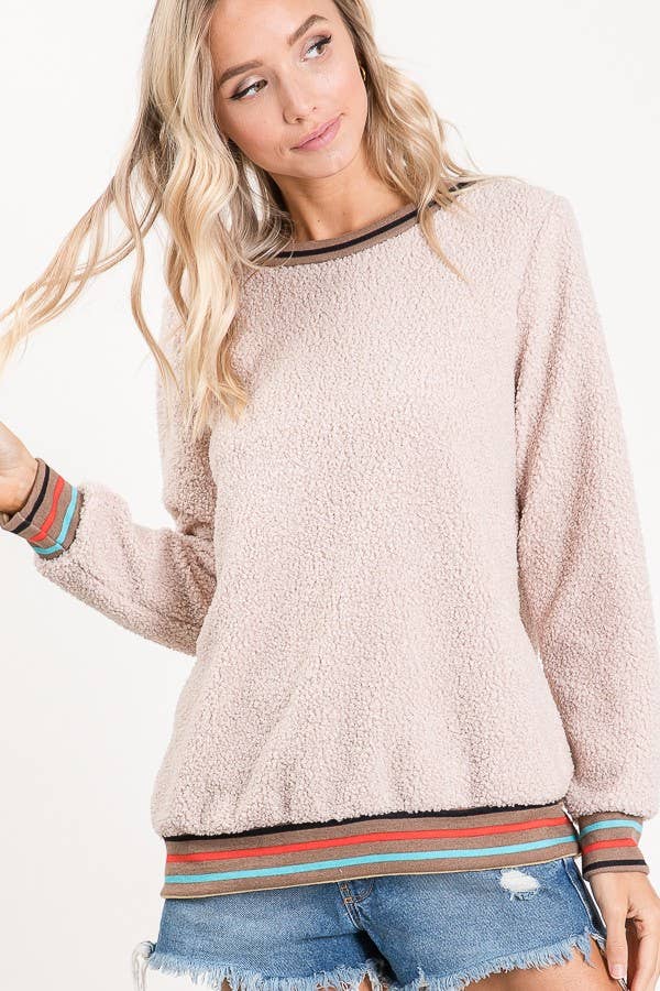 lovely melody - Vente Pull en maille – femme - 7852-Sweat-shirt ours en peluche18