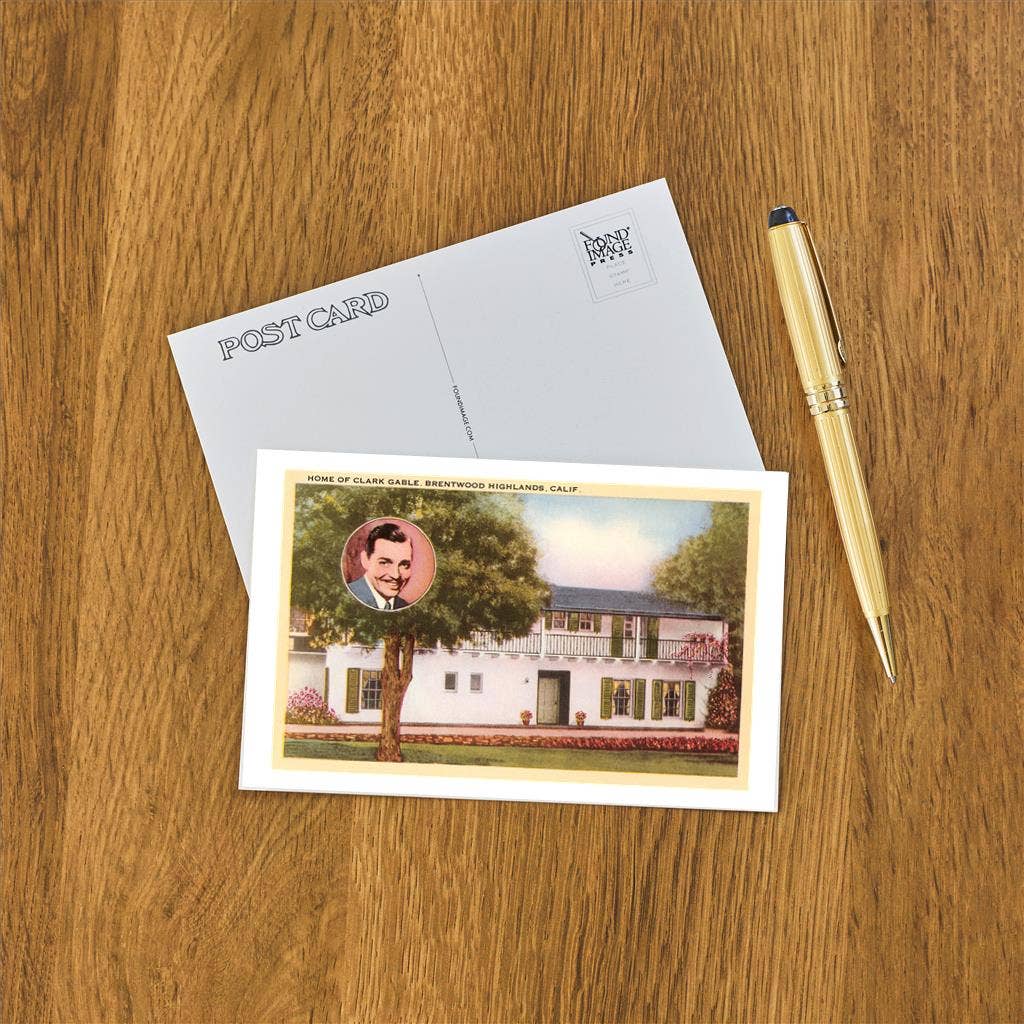 Found Image Press - Vendita all'ingrosso Cartoline - Cartolina LA-230 Casa di Clark Gable, Brentwood, California1