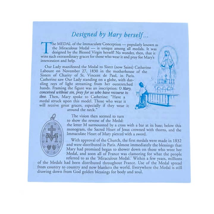 Oremus Mercy - Wholesale Book - Adult - The Miraculous Medal Memorare Pamphlet (25/pk)