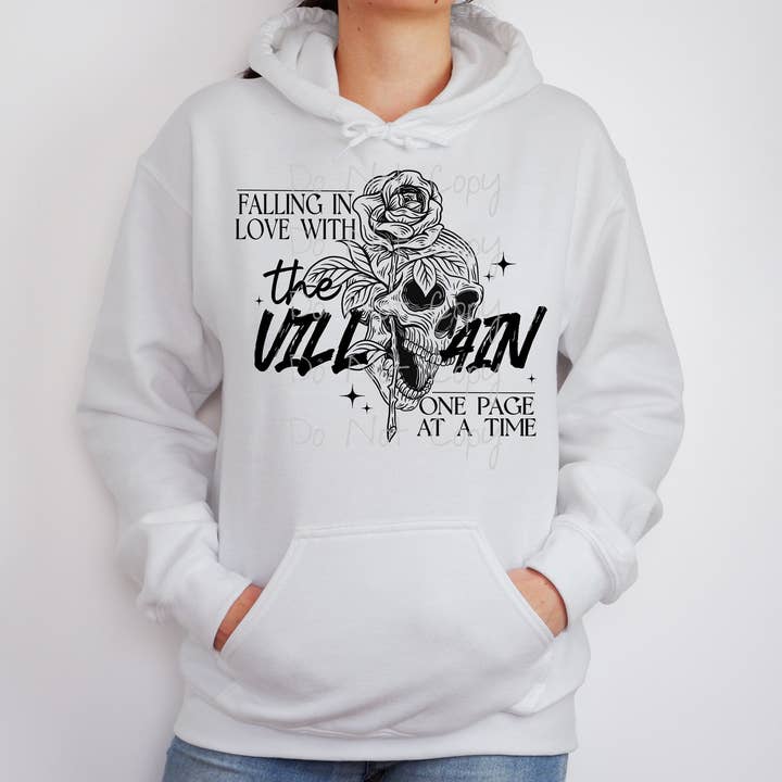 Monroe Meadow Boutique - Wholesale Sublimation Transfer - Falling in Love with the Villain DTF Transfer, Booktok, Book