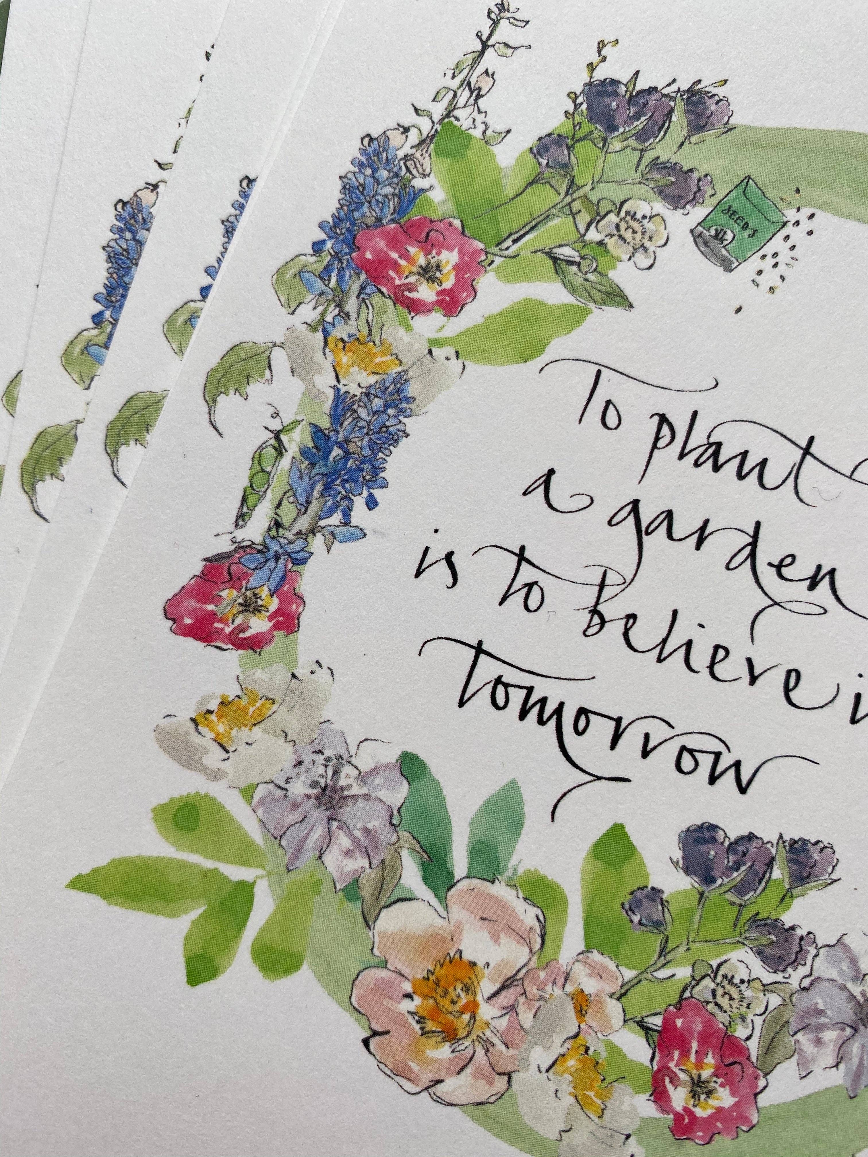 Edinburgh Letters – wholesale Everyday greeting card – Positive Gardening Greeting Card4