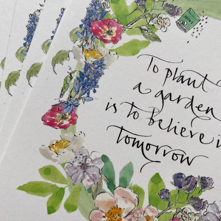 Edinburgh Letters – wholesale Everyday greeting card – Positive Gardening Greeting Card4