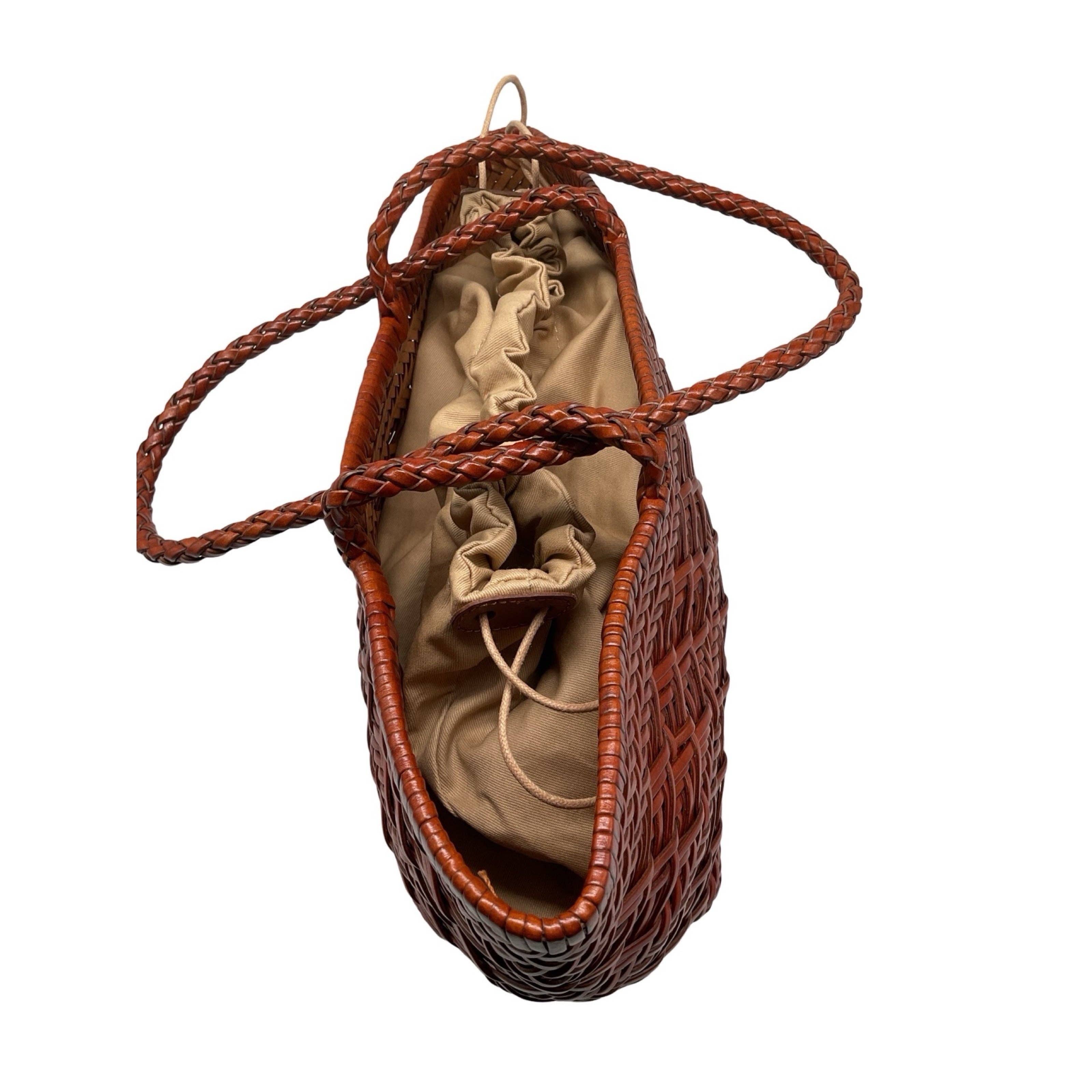 Louisa lee - Wholesale Grocery/Shopping Bag - SMALL BRAIDED LEATHER CROSSBODY SHOPPING BAG3