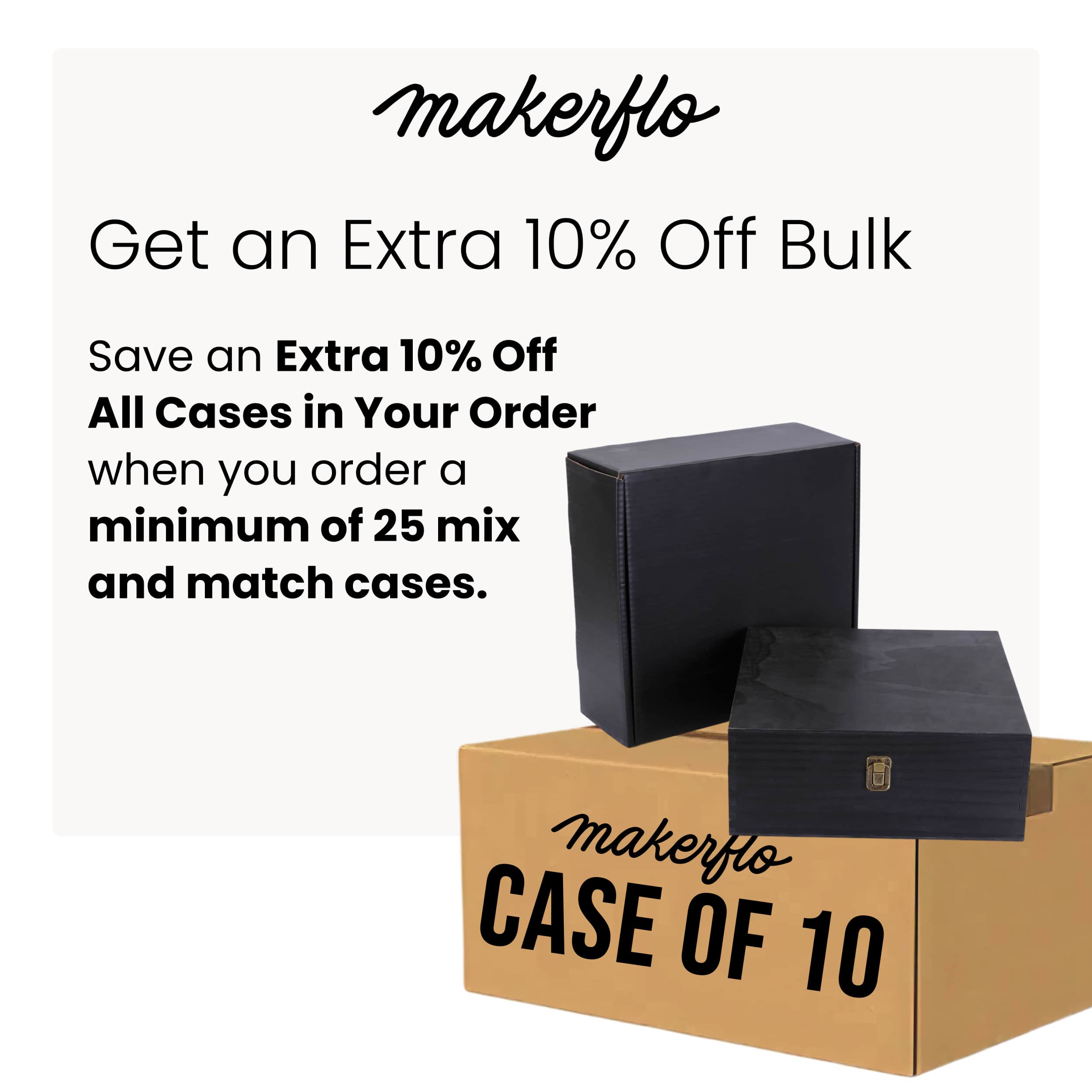 MakerFlo - Wholesale Decorative Box - Wood Memory Boxes, Large24