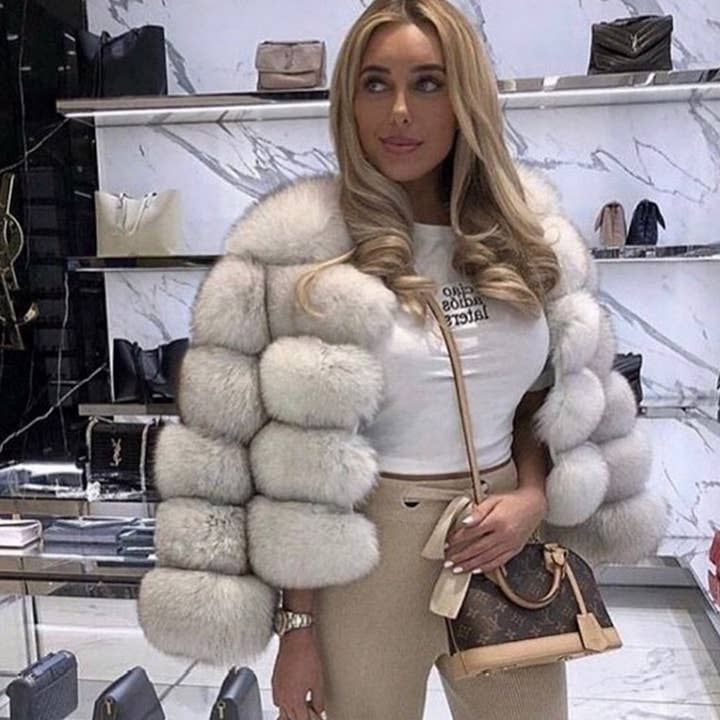 ACCITY - Wholesale Fur/Faux Fur Coat - Women's - Chic Faux Fur Coat Women Short Fluffy Jacket_CWMM90482