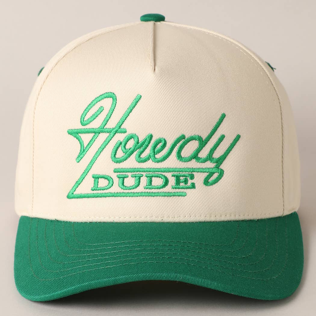 Fashion City – wholesale Baseball cap – Unisex – Howdy Dude Embroidery Two Tone Baseball Cap13