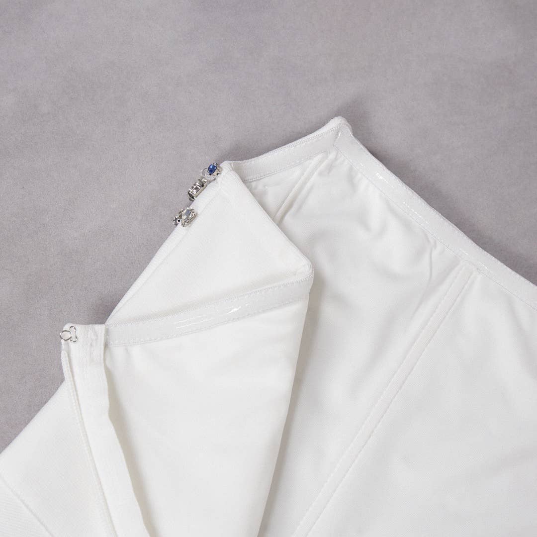 Productseeker - Venta al por mayor Vestido - Mujer - Vestido bandage elegante y chic con tirantes DR596 y adornos de pedrería11