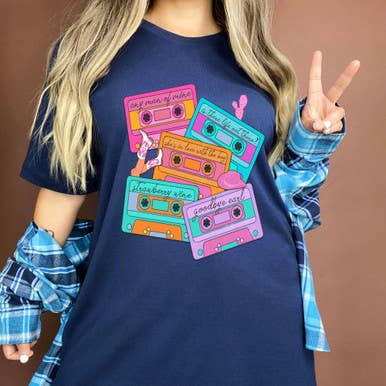Trendy Transfers - Wholesale Sublimation Transfer - 90s Cassette Tapes Screen Print Heat Transfer1