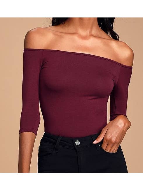 O2 Denim - Wholesale Knit Top - Women's - Off-the-Shoulder Top -White2