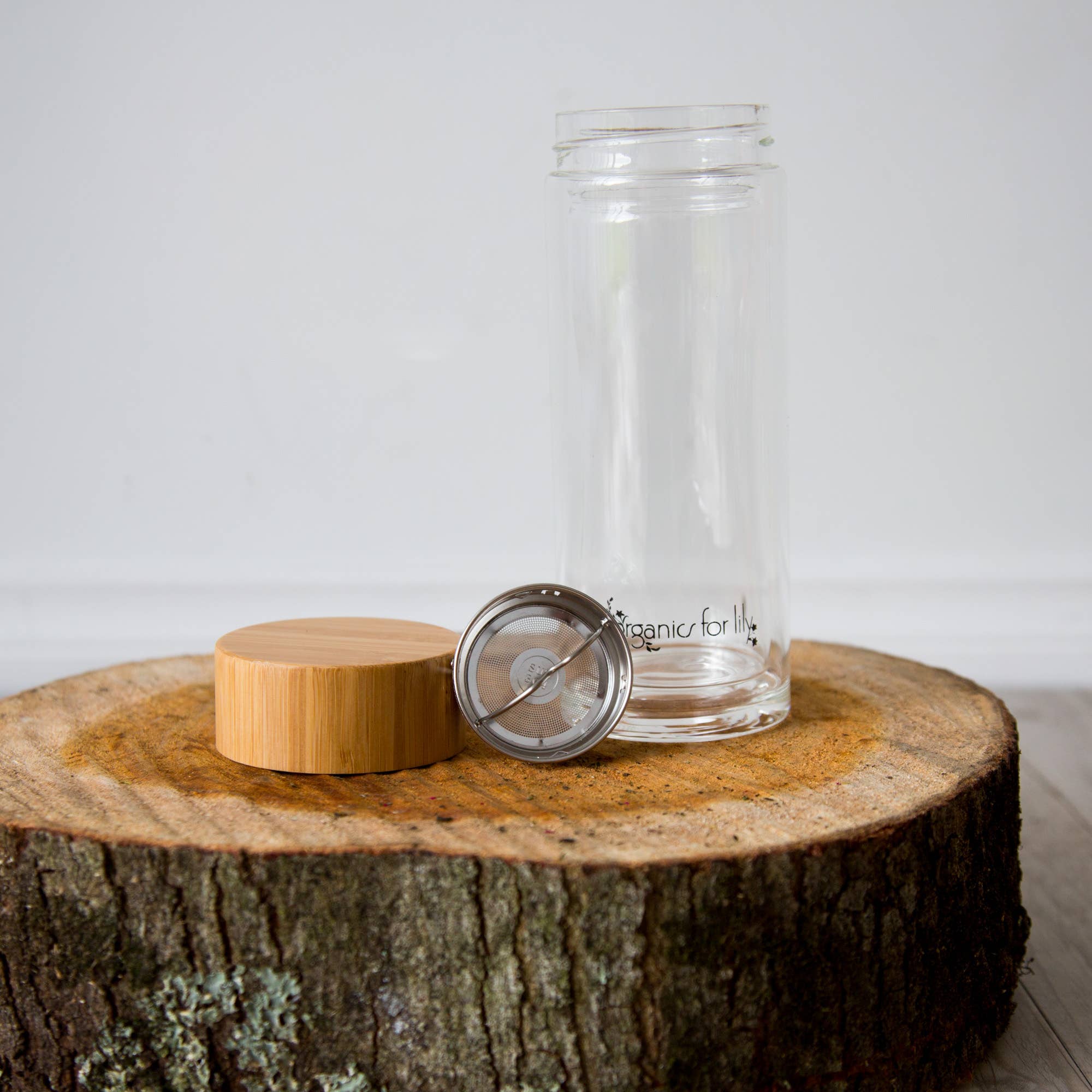 Organics for lily - Wholesale Tea pot - Glass Tea Bottle 400mL