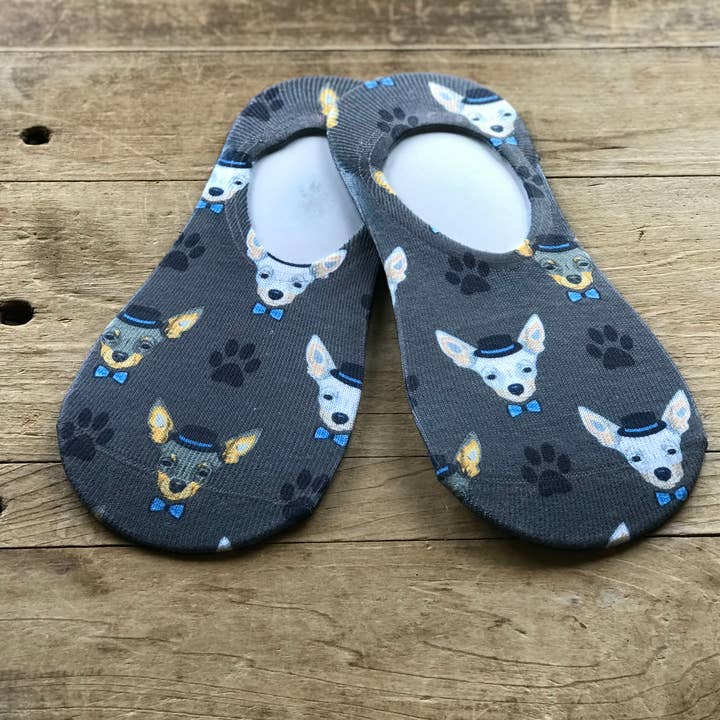 Simply Me • Gentlemen Est. 2017 LLC - Wholesale Socks - Women's - Mr. Chihuahua No-Show Socks1