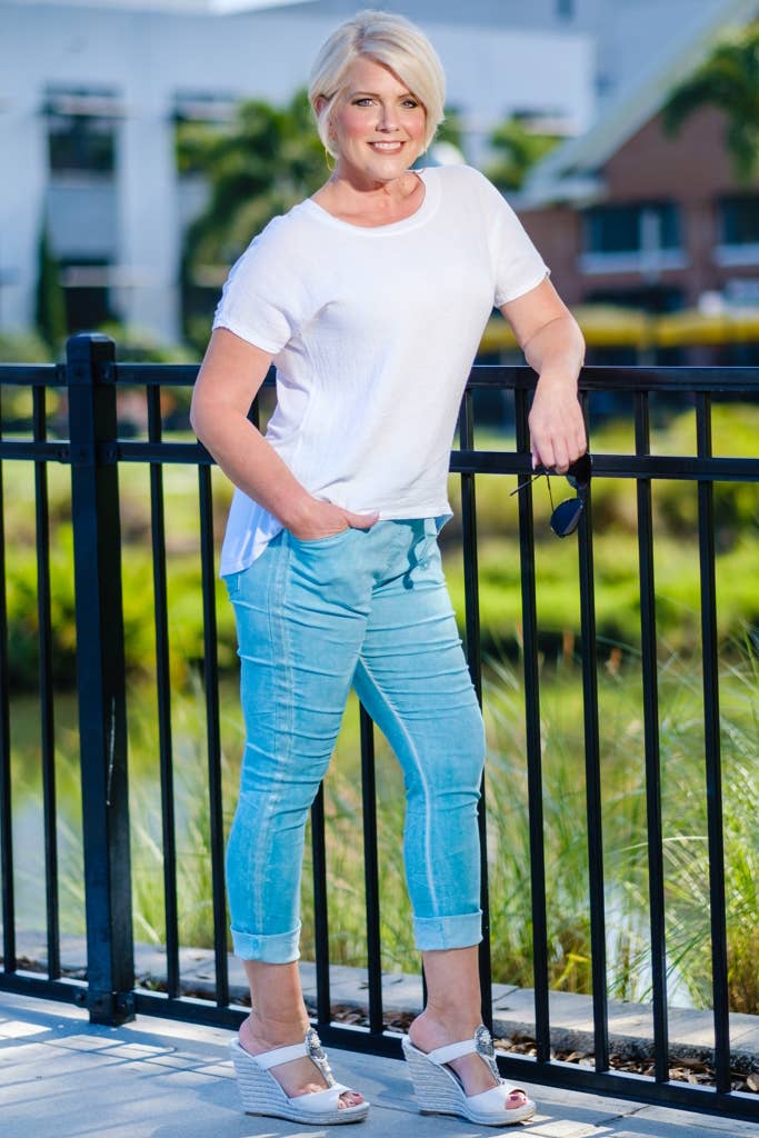 TINA Stephens Italy/Tees By Tina - Vendita all'ingrosso Pantalone - Donna - Pantaloni da smoking a righe in raso Kendyl (PL136)32