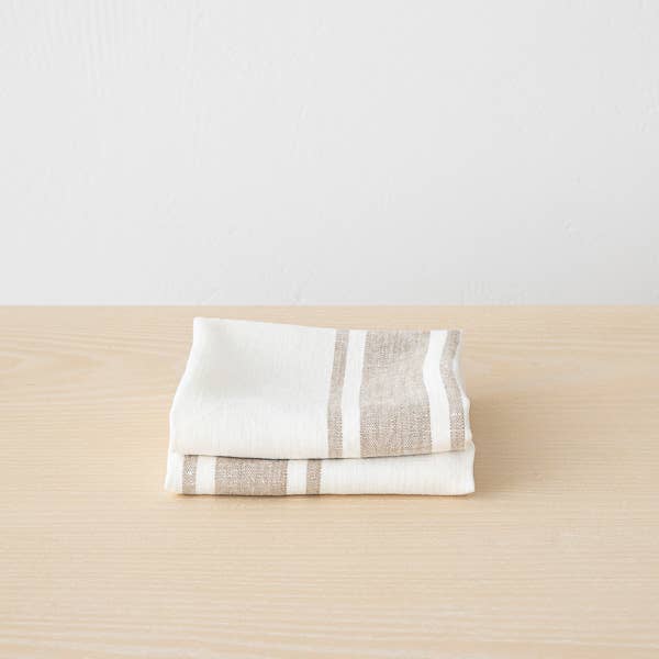 LinenMe - Wholesale Hand Towel - Linen Hand Towels Off White Grey Tuscany1