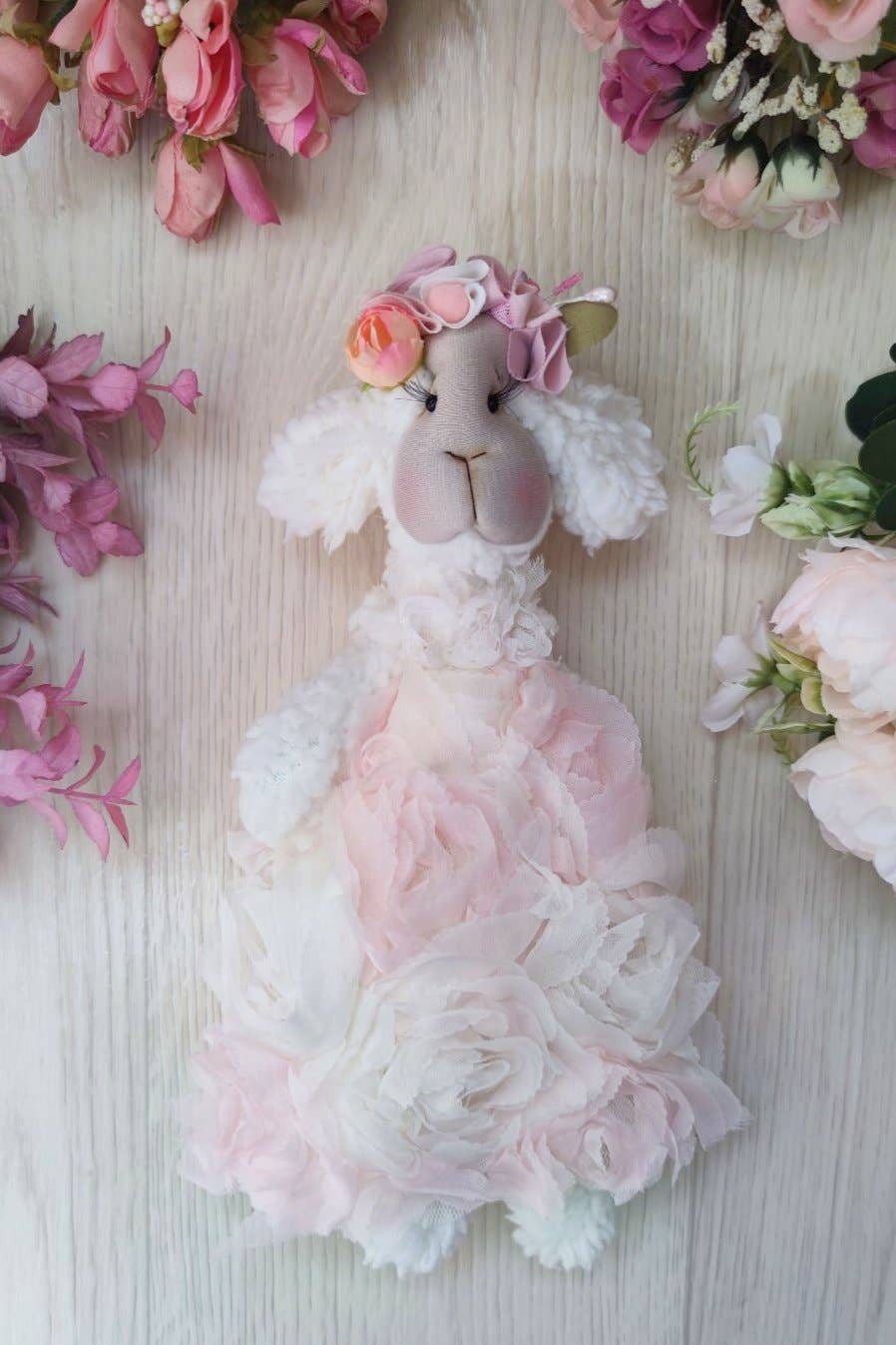 ChernikovaNataliya – Engroshandel Plyslegetøj - Børn og baby – håndlavet lam, plys lam, udstoppet dyr, lam baby shower5