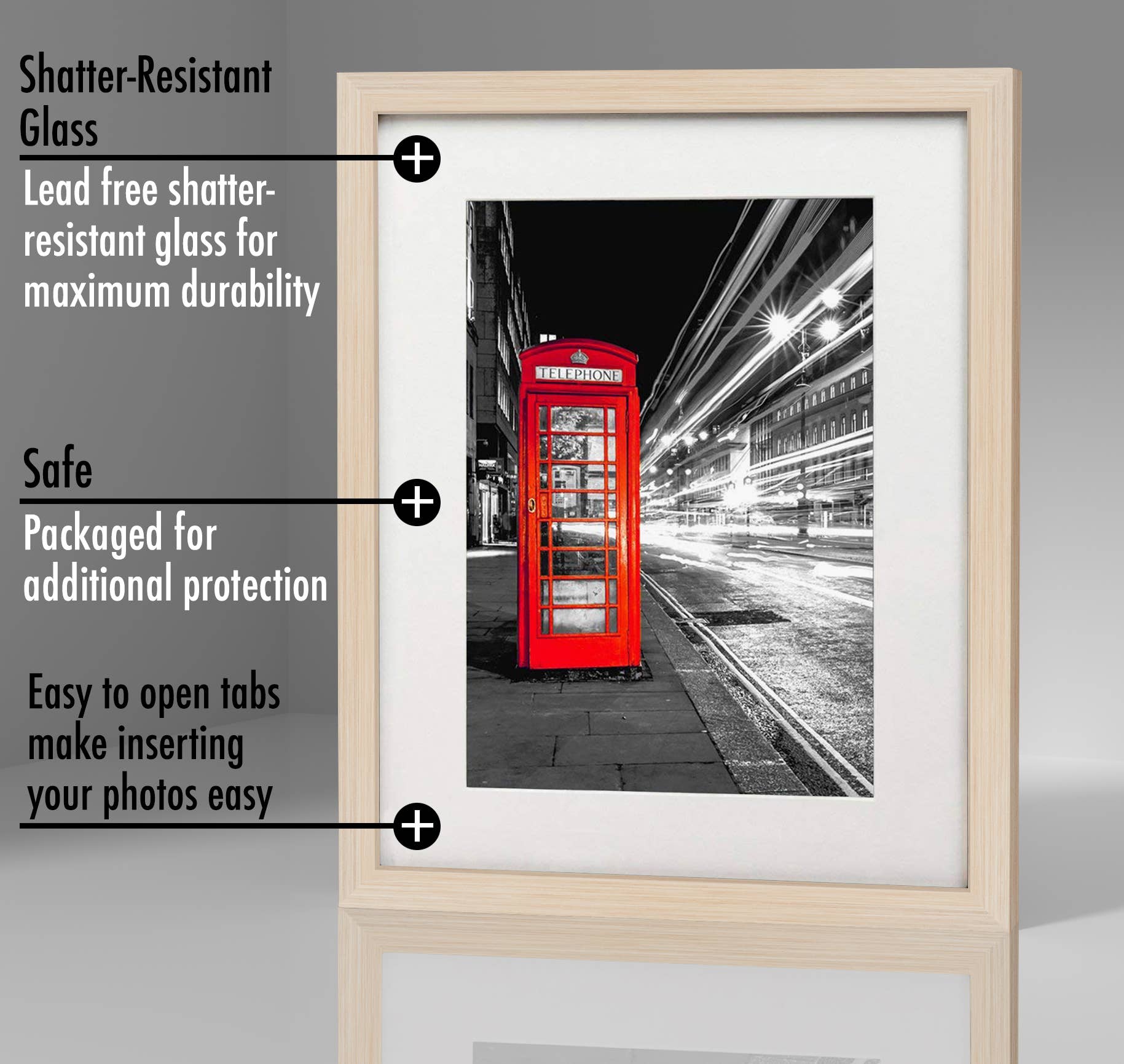 Americanflat - Wholesale Picture Frame - Americanflat Picture Frame with Mat Standard Molding122