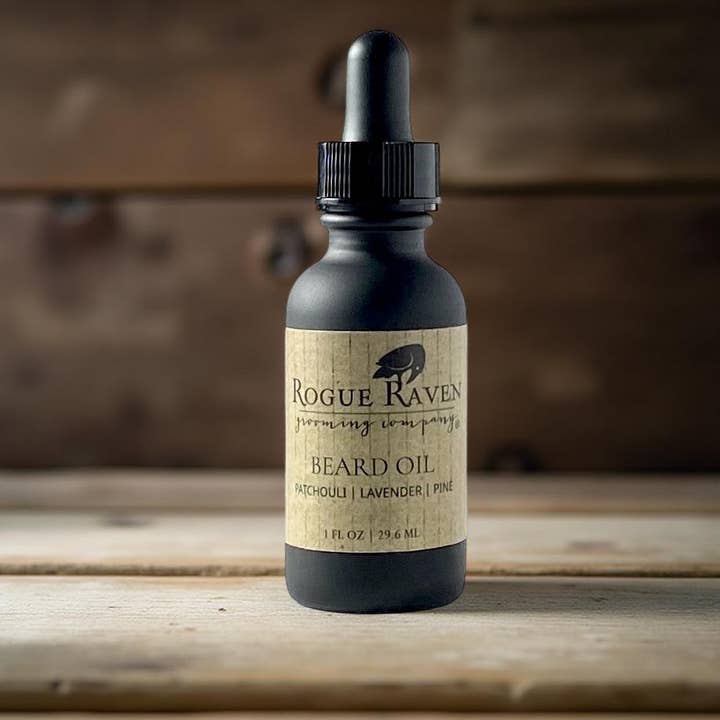 All-Natural Beard Oil | Lightweight + Nourishing for wholesale by Rogue Raven Grooming Company
