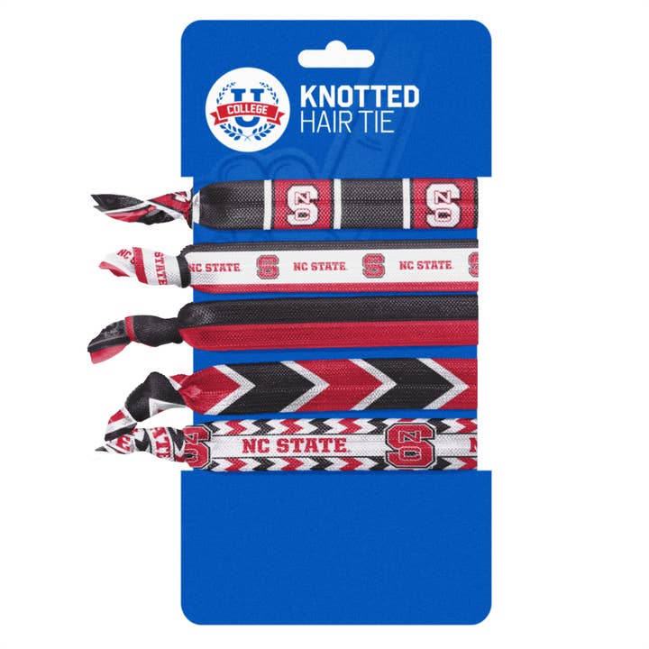 Little Earth Productions - Wholesale Hair Tie - NCAA North Carolina State Wolfpack Knotted Hair Tie2