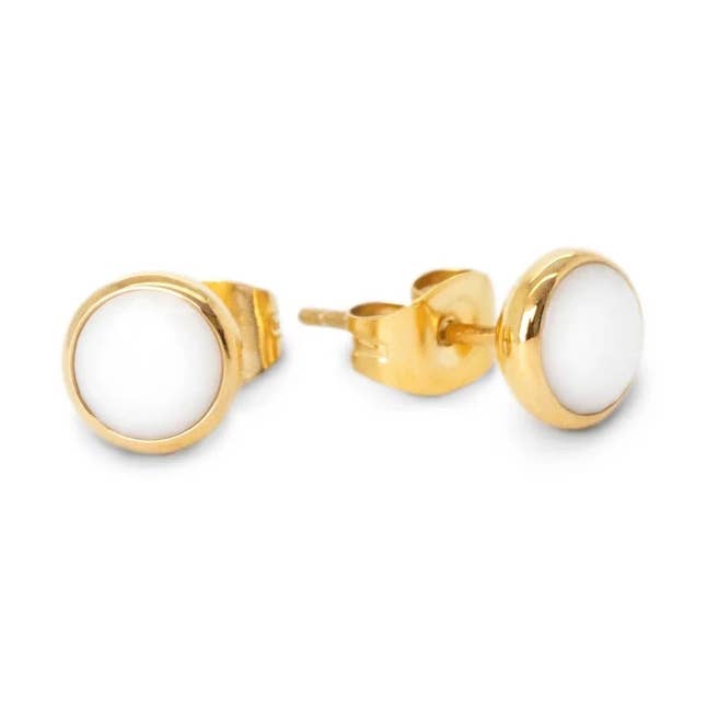 Melano Friends Mabel CZ Øreringe Guld Hvid for engroshandel hos Melano Jewelry