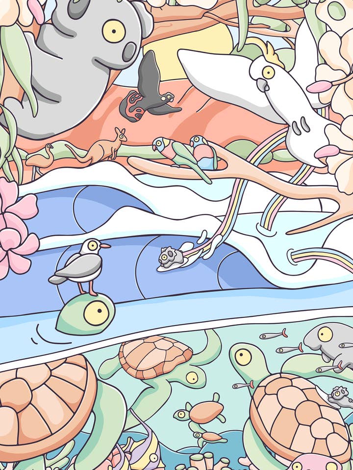 Wild Australia Art Print for wholesale by Brentos