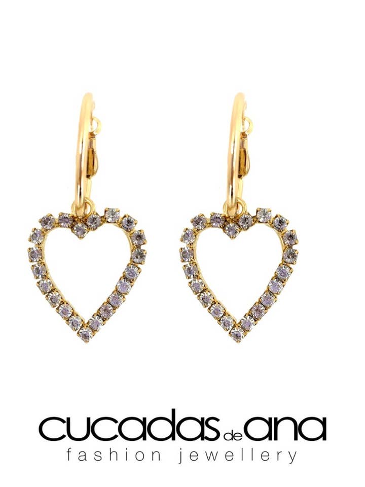 Boucles d'oreilles Lanna pour la vente par Cucadas de Ana