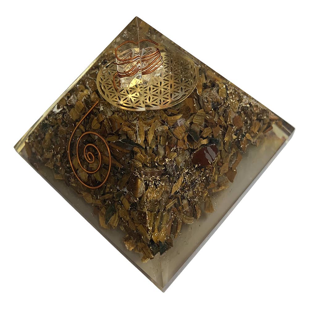 VIE - Wholesale Spiritual Stone/Crystal - Orgone Reiki Healing Pyramid - Energy Cleansing, 7.5cm38